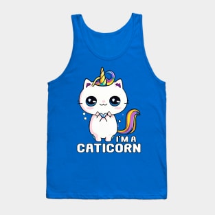 Kawaii I'm A Caticorn Unicorn Cat Kittycorn Tank Top